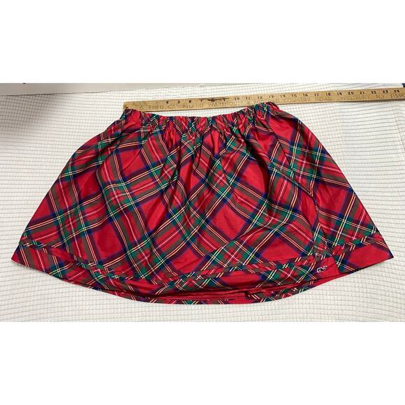 Girls Vineyard Vines Jolly Plaid Party Skirt Lighthouse Red sz Large -14- $65 - Picture 3 of 8